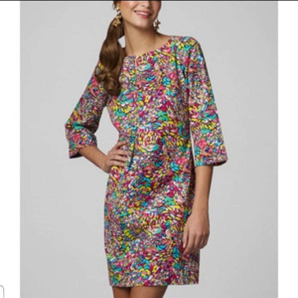 Lilly Pulitzer Booty Caw Shauna Shift Dress 0